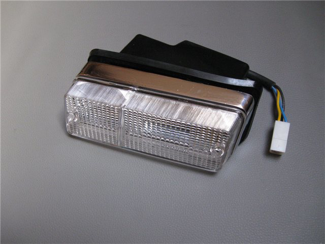 Picture of front light indicator 1300, glass white, right