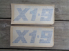 Picture of X 1.9 stickers rollbar, ORIGINAL, SILVER